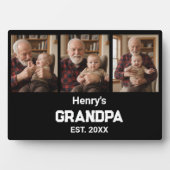 Modern Grandpa Est. Name Year 3 Photo  フォトプラーク (正面)