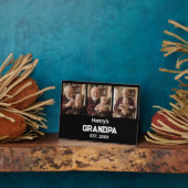 Modern Grandpa Est. Name Year 3 Photo  フォトプラーク (側面)