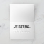 Modern Grandpa Est. Name Year 3 Photo Card カード (内部)