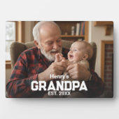 Modern Grandpa Est. Name Year Photo フォトプラーク (正面)
