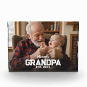Modern Grandpa Est. Name Year Photo Block フォトブロック (正面)
