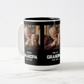 Modern Grandpa Established Est. Name Year Photo ツートーンマグカップ (正面左)