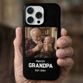 Modern Grandpa Established Est. Name Year Photo iPhoneケース