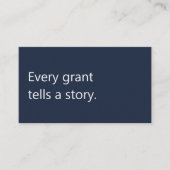 Modern Grant Writer Funding Consultant Profession 名刺 (正面)