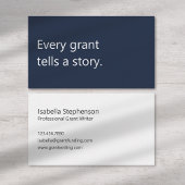 Modern Grant Writer Funding Consultant Profession 名刺