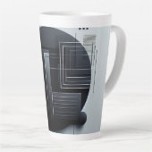 Modern Graphic カフェラテマグ (右アングル)