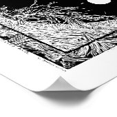 Modern Graphic Design: High-Contrast Yin Yang ポスター (角)