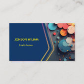 Modern Graphic Designer Business Card | Custom Min 名刺 (正面)