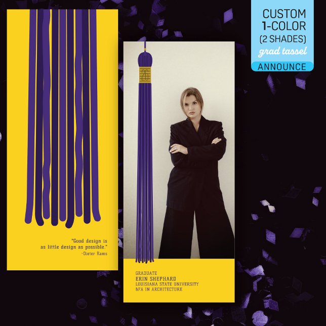 Modern Graphic Photo Graduation Announcement (クリエイターアップロード済み)