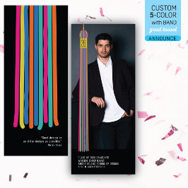 Modern Graphic Photo Graduation Announcement