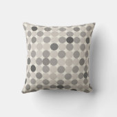 Modern Gray Linked Circles Guest-Wow Decor クッション (裏面)