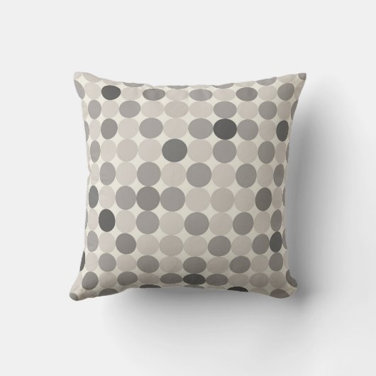 Modern Gray Linked Circles Guest-Wow Decor クッション (裏面)