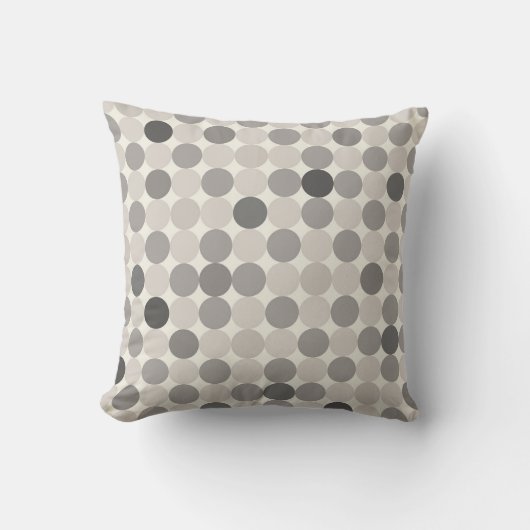 Modern Gray Linked Circles Guest-Wow Decor クッション (正面)