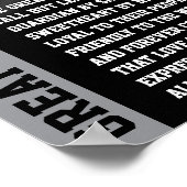 Modern Great Dane Poster green ポスター (角)