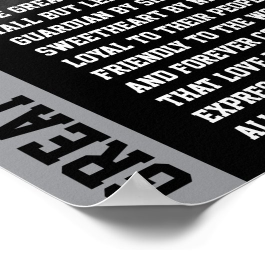 Modern Great Dane Poster green ポスター (角)