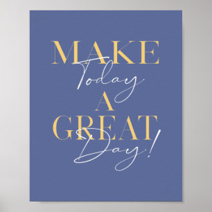 Modern Great Day Typography Inspirational ポスター