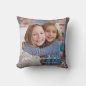 Modern Great Grandma 2 Photos Cute Heart クッション (正面)