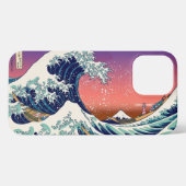 Modern Great Wave Hokusai Pop Art iPhoneケース (裏面横)