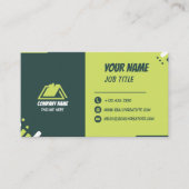 Modern Green and White Professional Business Card 名刺 (正面)