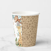 Modern Green Brown Born Two Be Wild 2nd Birthday  紙コップ (裏面)