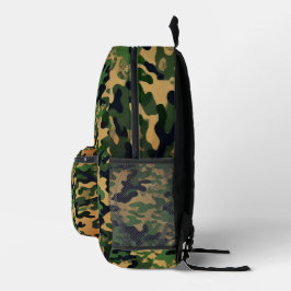 Modern Green Camouflage Backpack – Premium Army プリントバックパック