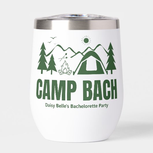 Modern Green Camp Bachelorette Weekend (正面)