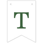 Modern Green Camp Bachelorette Weekend バンティングフラッグ (第3の旗)