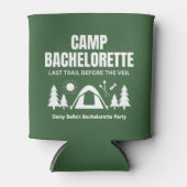 Modern Green Camp Bachelorette Weekend 缶クーラー (正面)