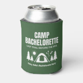 Modern Green Camp Bachelorette Weekend 缶クーラー (缶裏面)