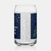 Modern Green Christmas Tree Festive ガラス缶 (右)