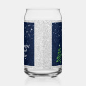 Modern Green Christmas Tree Festive ガラス缶 (左)