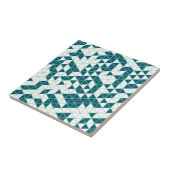 Modern Green Geometric Triangles タイル (側面)
