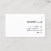 Modern Green Golden Line Bold Consultant 名刺 (裏面)