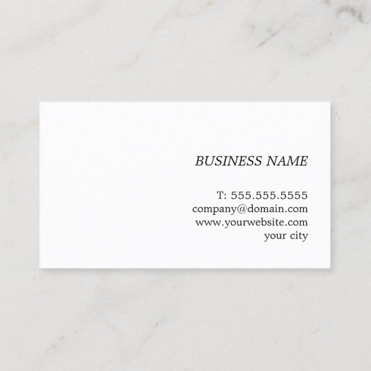 Modern Green Golden Line Bold Consultant 名刺 (裏面)