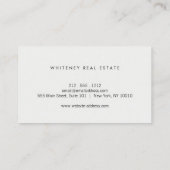 Modern Green & Golden Real Estate 名刺 (裏面)