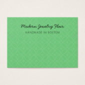 Modern Green Necklace Bracelet Display Card (正面)