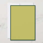 Modern Green Photo Frame Graduation Party 招待状 (裏面)