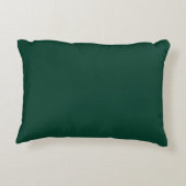 Modern  Green, Solid ,Throw Pillow アクセントクッション (裏面)