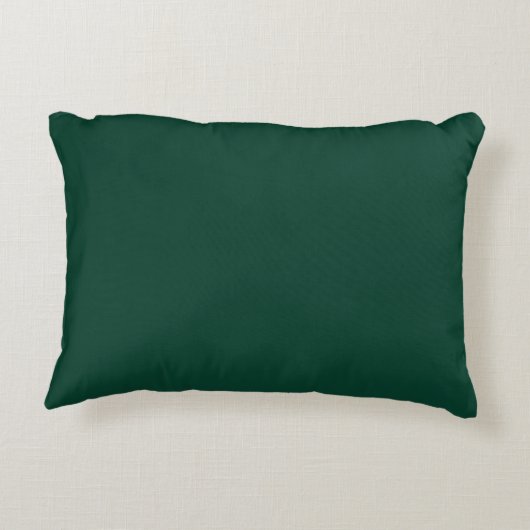 Modern  Green, Solid ,Throw Pillow アクセントクッション (裏面)