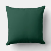 Modern  Green, Solid ,Throw Pillow クッション (裏面)