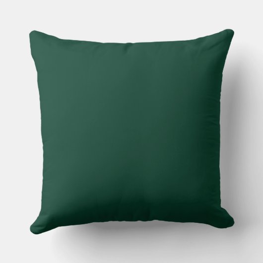 Modern  Green, Solid ,Throw Pillow クッション (裏面)