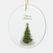 Modern Green Spiral Christmas Tree Ceramic ornamen セラミックオーナメント (左)