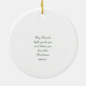 Modern Green Spiral Christmas Tree Ceramic ornamen セラミックオーナメント (裏面)