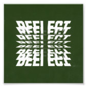 Modern Green Wall Art with Rotating Text - soccer  フォトプリント (正面)