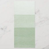 Modern Green Wedding メニュー (裏面)