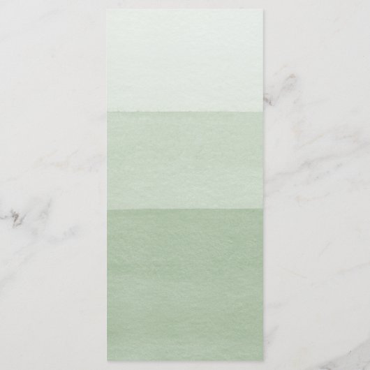 Modern Green Wedding メニュー (裏面)