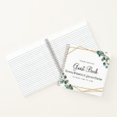 Modern Greenery Minimalist Guest Book ノートブック (内部)
