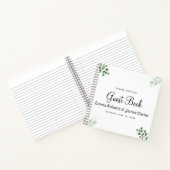 Modern Greenery Minimalist Guest Book ノートブック (内部)