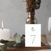 Modern Greenery Reception Table Sign テーブルナンバー