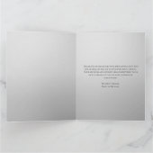  Modern Grey and White Photo Birth Announcement サンキューカード (内部)